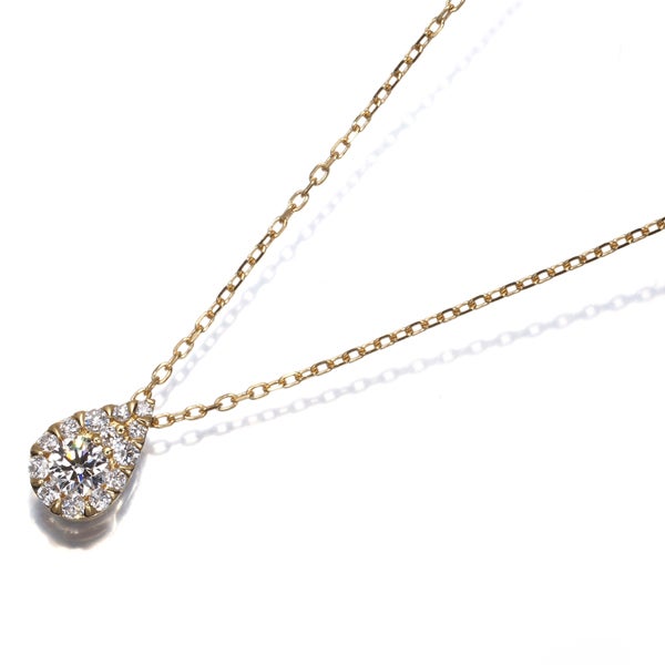 ヴァンドーム ネックレス ダイヤ 0.114ct/0.09ct ドロップオブガーランド パヴェ K18YG 