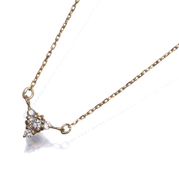 4℃ ネックレス ダイヤ   K18YG 