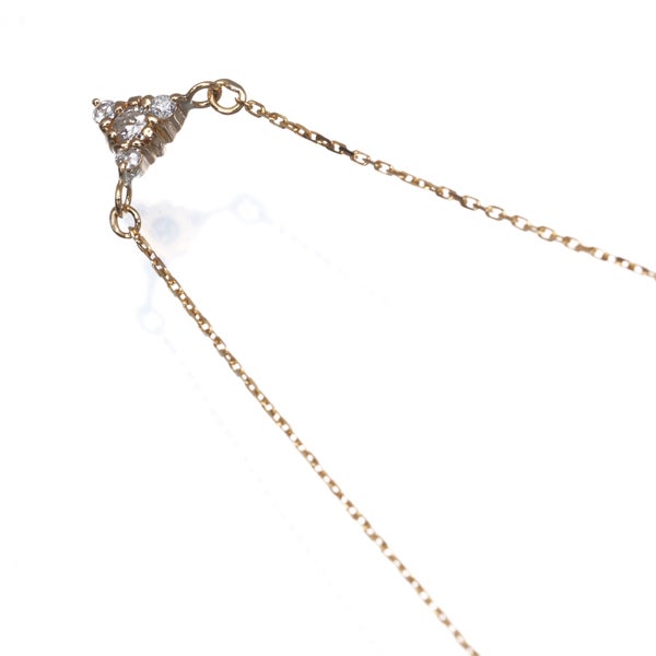 4℃ ネックレス ダイヤ   K18YG 