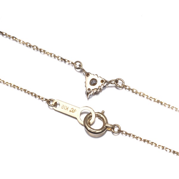 4℃ ネックレス ダイヤ   K18YG 