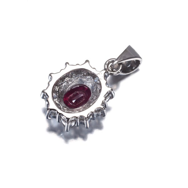 ルビー 0.59ct  ダイヤ　0.27ct クラシック  ペンダントトップ Pt900 