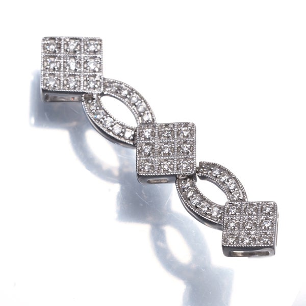 ダイヤ 0.25ct ミルグレイン  ペンダントトップ K18WG 
