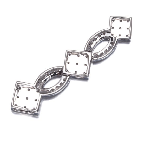 ダイヤ 0.25ct ミルグレイン  ペンダントトップ K18WG 