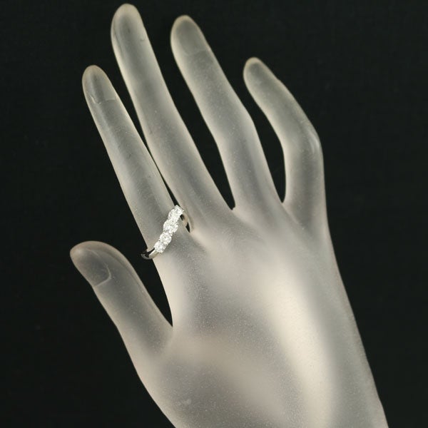 ダイヤ 1.00ct 5P ウェーブ  リング Pt900 