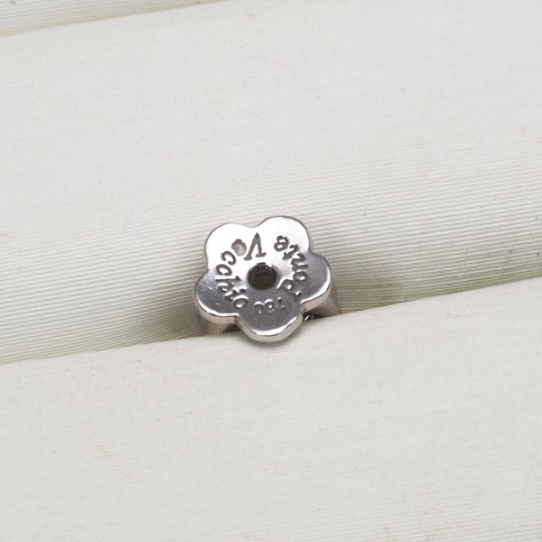 ポンテヴェキオ ピアス ダイヤ 0.26ct/0.26ct  フラワー 揺れる K18WG 