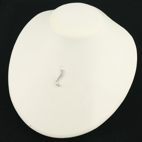 ダイヤ 0.38ct ウェーブ  ペンダントトップ Pt900 