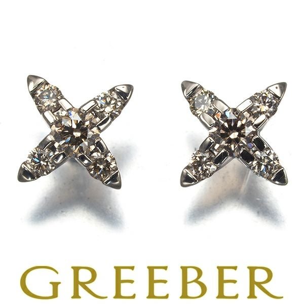 カシケイ ピアス ダイヤ 0.23ct ネイキッド  K18BG 