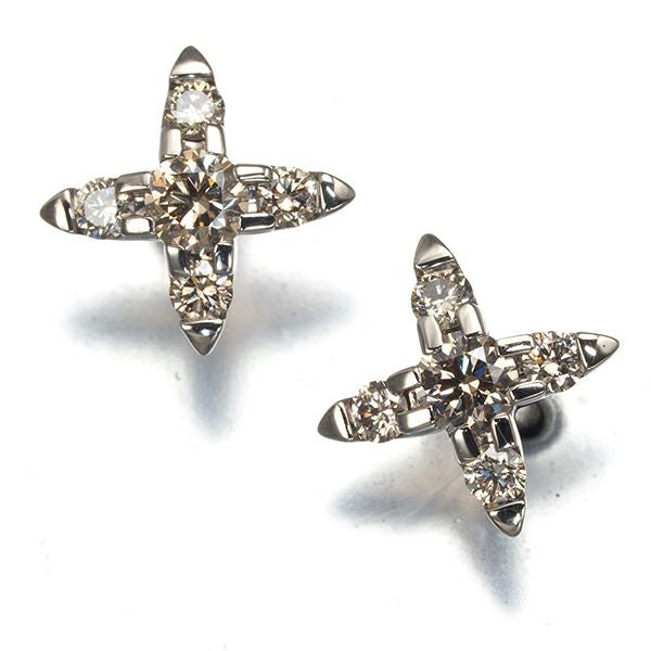 カシケイ ピアス ダイヤ 0.23ct ネイキッド  K18BG 