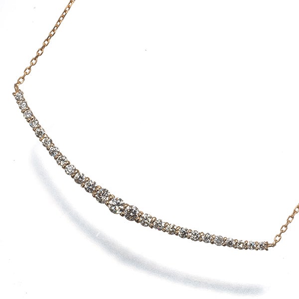 ダイヤ 0.30ct   ネックレス K18PG 