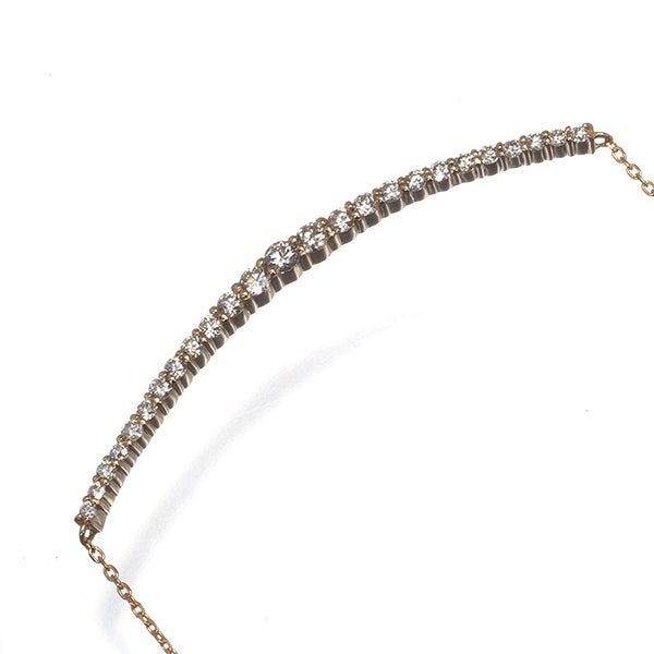 ダイヤ 0.30ct   ネックレス K18PG 