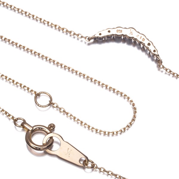 ヴァンドーム ネックレス ダイヤ 0.12ct リュール  K18PG 