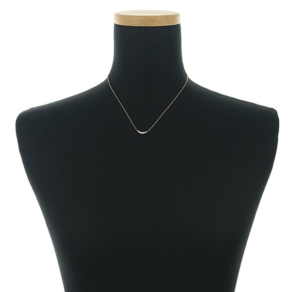 ヴァンドーム ネックレス ダイヤ 0.12ct リュール  K18PG 
