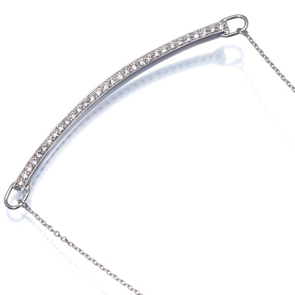 ローズヴィフ ネックレス ダイヤ 0.35ct   K18WG 