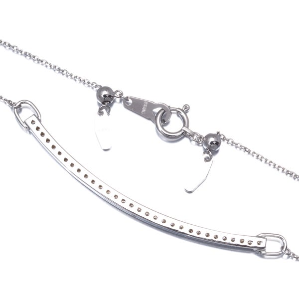 ローズヴィフ ネックレス ダイヤ 0.35ct   K18WG 
