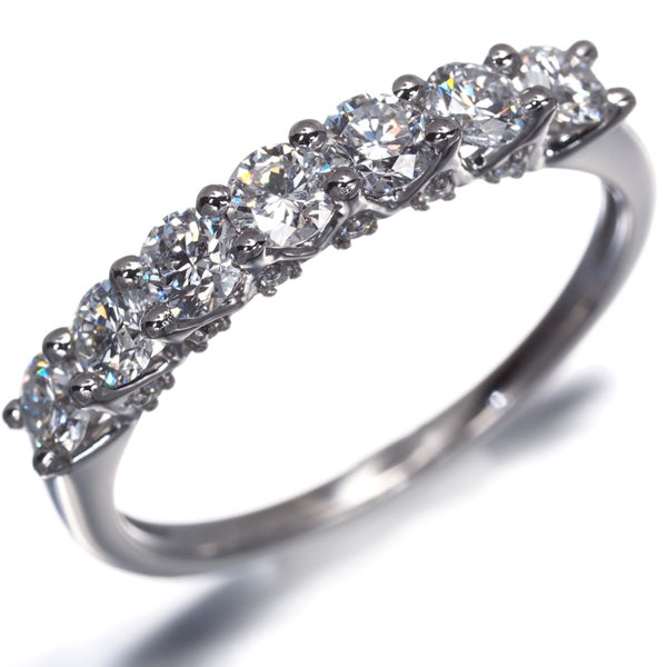GSTV リング ダイヤ 0.85ct  7P 15号 Pt950 