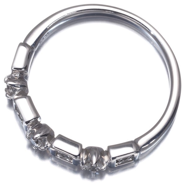 スタージュエリー リング ダイヤ 0.13ct  8号 K18WG 