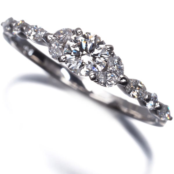 アーカー リング ダイヤ 0.25ct/0.25ct トランスペアレント 10号 Pt900 