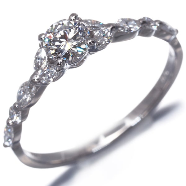 アーカー リング ダイヤ 0.25ct/0.25ct トランスペアレント 10号 Pt900 