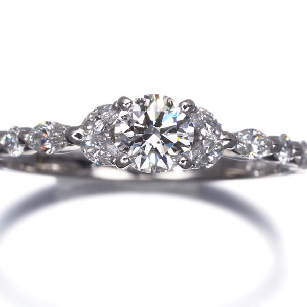 アーカー リング ダイヤ 0.25ct/0.25ct トランスペアレント 10号 Pt900 