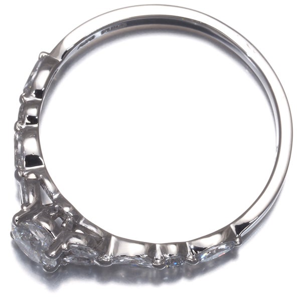 アーカー リング ダイヤ 0.25ct/0.25ct トランスペアレント 10号 Pt900 