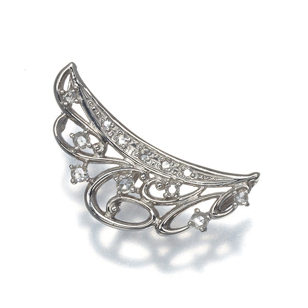 ローズカットダイヤ 0.10ct   ペンダントトップ Pt900 
