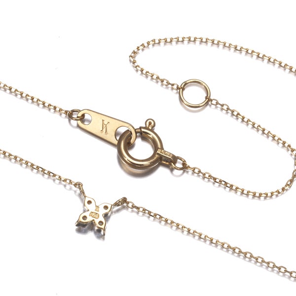 ヴァンドーム ネックレス ダイヤ カローラ ミニ K18YG 