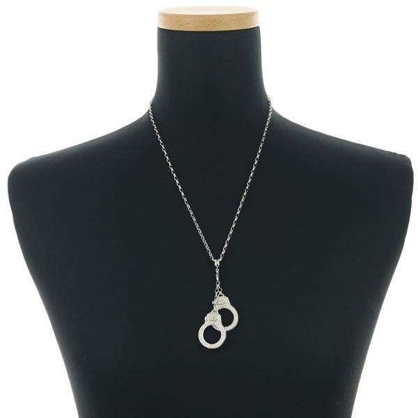 ジャスティンデイビス ネックレス ダイヤ 0.25ct/0.25ct ラブカフ  K18WG 