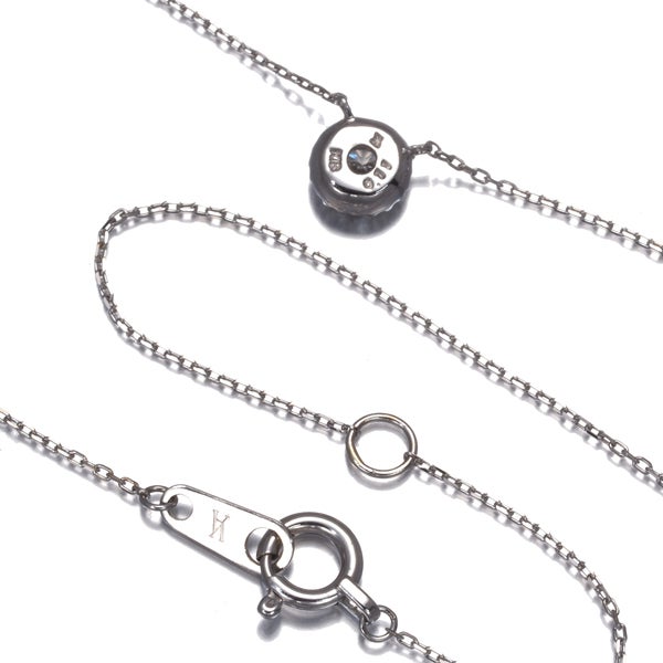ヴァンドーム ネックレス ダイヤ 0.11ct グレース  K18WG 