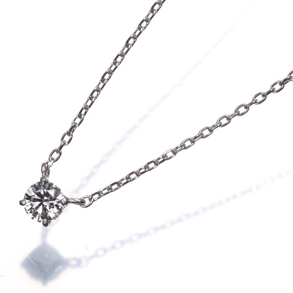 ヴァンドーム ネックレス ダイヤ 0.148ct  一粒 Pt950/Pt850 