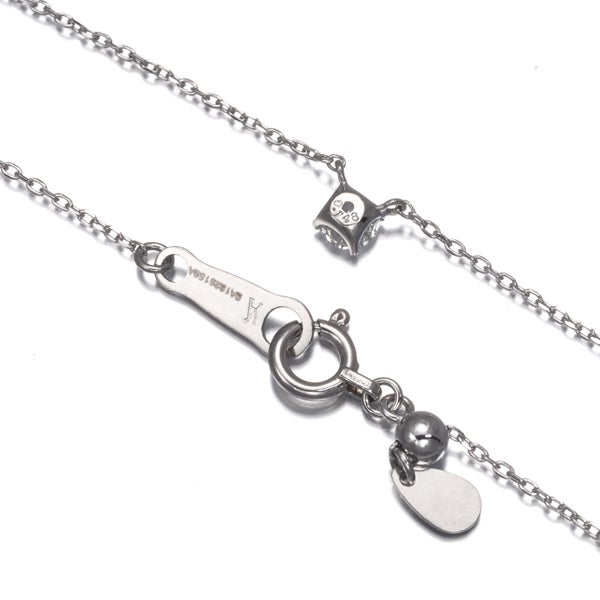 ヴァンドーム ネックレス ダイヤ 0.148ct  一粒 Pt950/Pt850 