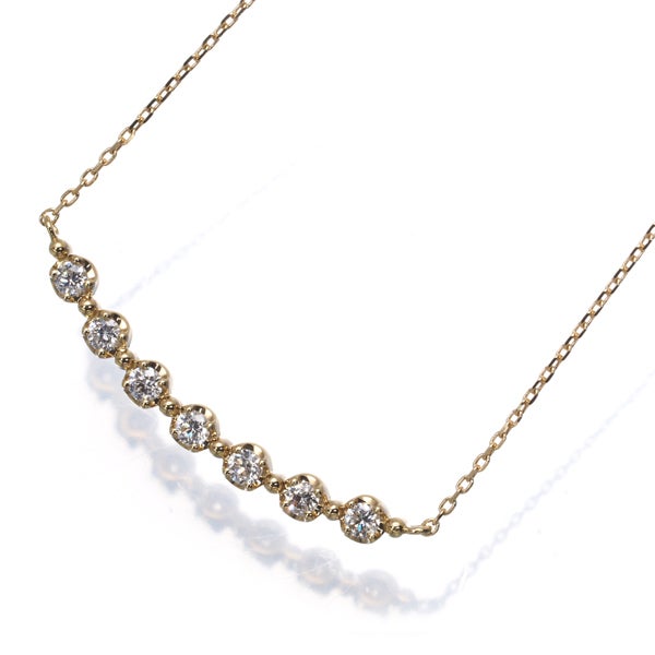 ヴァンドーム ネックレス ダイヤ 0.15ct   K18YG 
