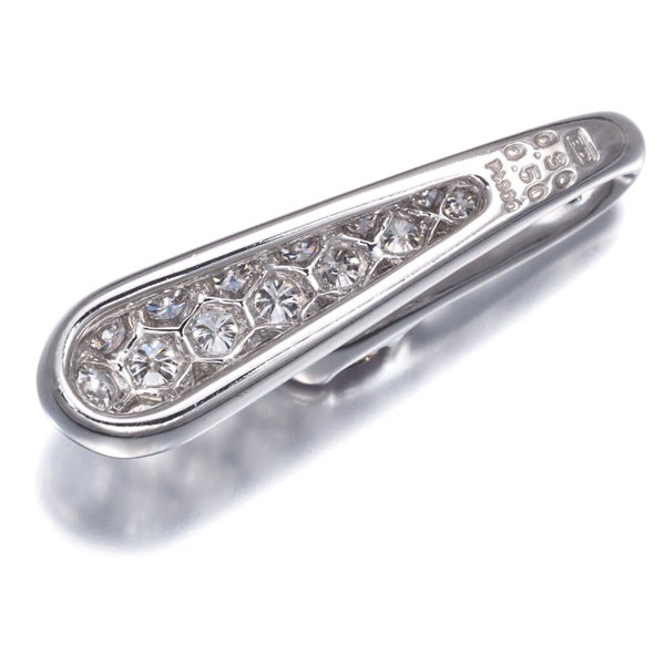 カシケイ ペンダントトップ ブラウン＆クリアダイヤ 0.30ct/0.50ct  パヴェ Pt900 