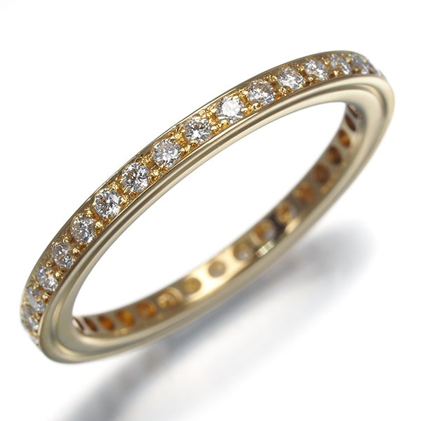 ポンテヴェキオ リング ダイヤ 0.36ct  フルエタニティ 10号 K18YG 