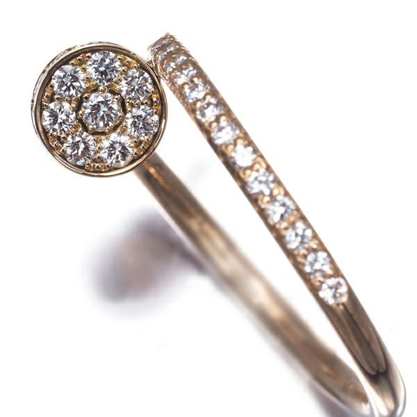 カルティエ リング ダイヤ ジュストアンクル SM 52号 K18PG 未修理証明書