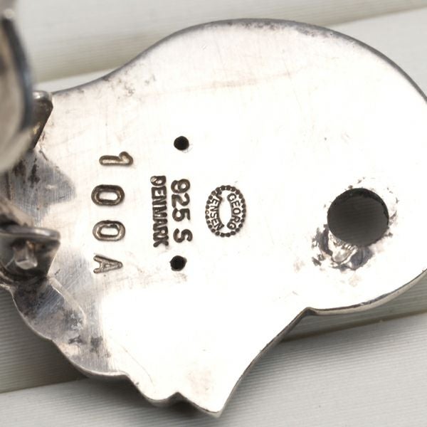 ジョージジェンセン イヤリング  100A フラワー シルバー925 