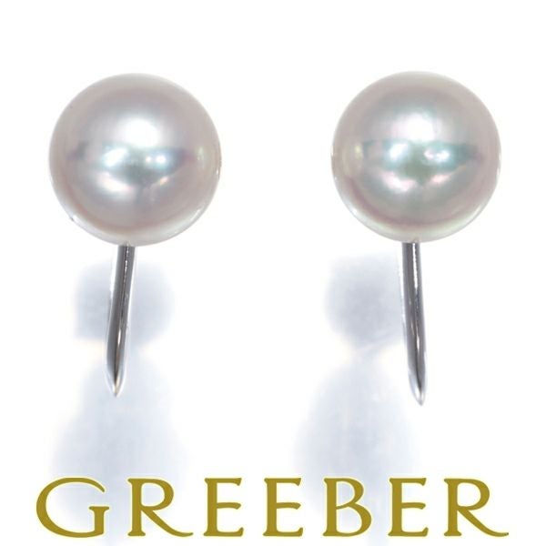 タサキ イヤリング パール アコヤ真珠 6.8mm  一粒 K14WG 