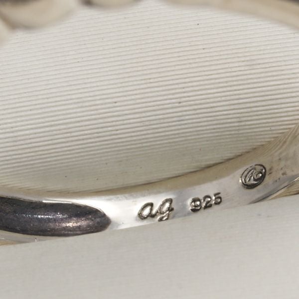 碌山 リング シードパール 淡水真珠 2.2mm  9.5号 シルバー925 