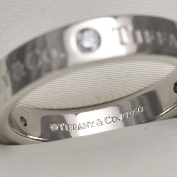 ティファニー リング ダイヤ フラットバンド 3P 4mm 8.5号 Pt950 