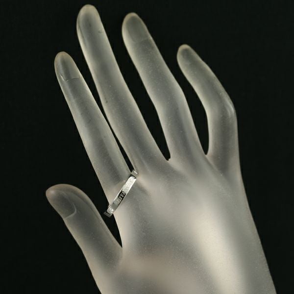 ティファニー リング ダイヤ フラットバンド 3P 4mm 8.5号 Pt950 