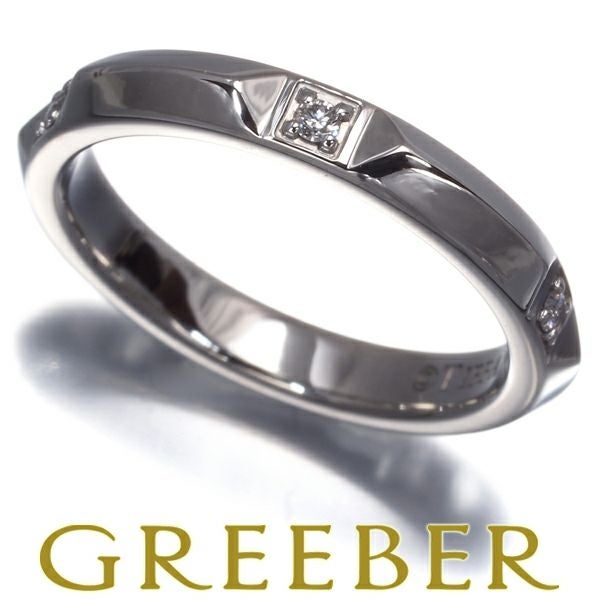 ティファニー リング ダイヤ トゥルーバンド ピンキー 5号 Pt950 