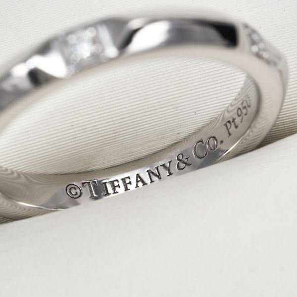 ティファニー リング ダイヤ トゥルーバンド ピンキー 5号 Pt950 