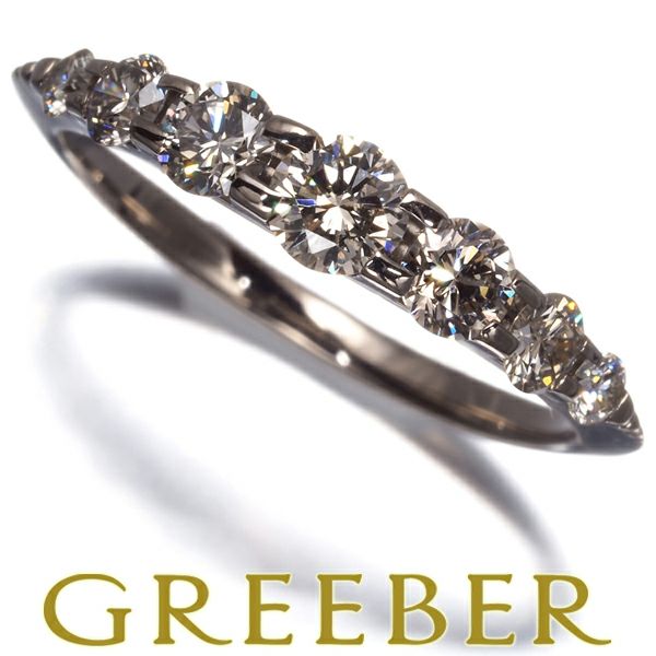 カシケイ リング ブラウンダイヤ 0.55ct ネイキッド 7号  K18BG 