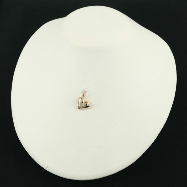 ティファニー ペンダントトップ ダイヤ ドッツ ハート K18PG/Pt950 