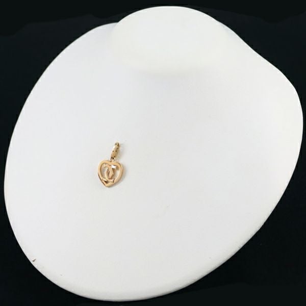 カルティエ ペンダントトップ  2C ドゥーブルC C2 ハート チャーム K18PG 