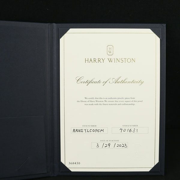 ハリーウィンストン ブレスレット  チャーム・バイ・ハリー・ウィンストン チェーン  K18YG 箱/保証書