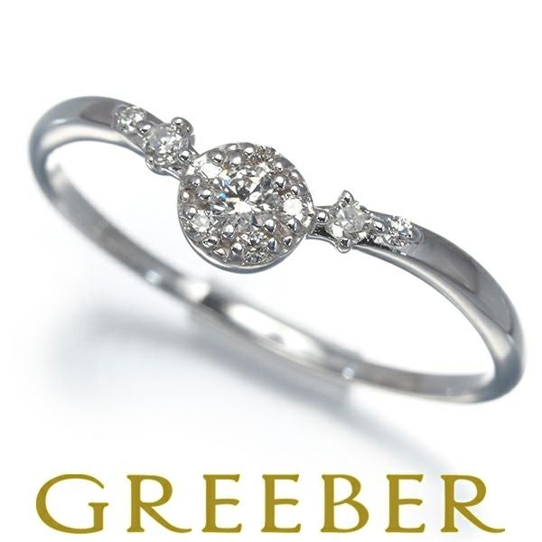 ダイヤ 0.10ct   リング K18WG 