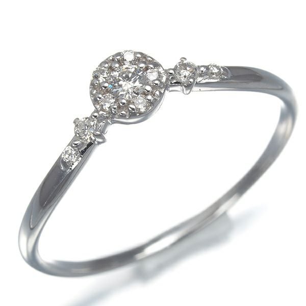 ダイヤ 0.10ct   リング K18WG 