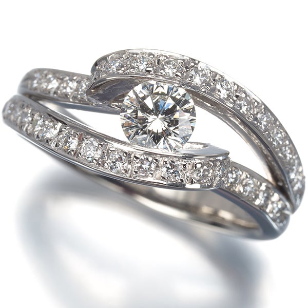 ダイヤ 0.46ct/0.41ct   リング Pt900 