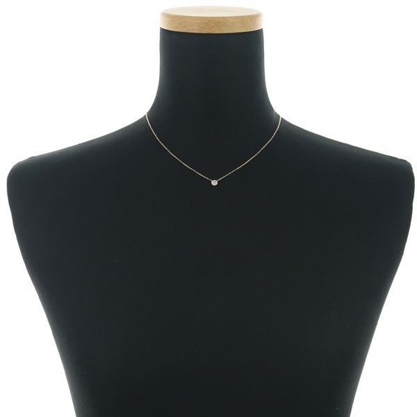 ベルシオラ ネックレス ダイヤ 0.06ct  バケットカット 2種カット K18PG 
