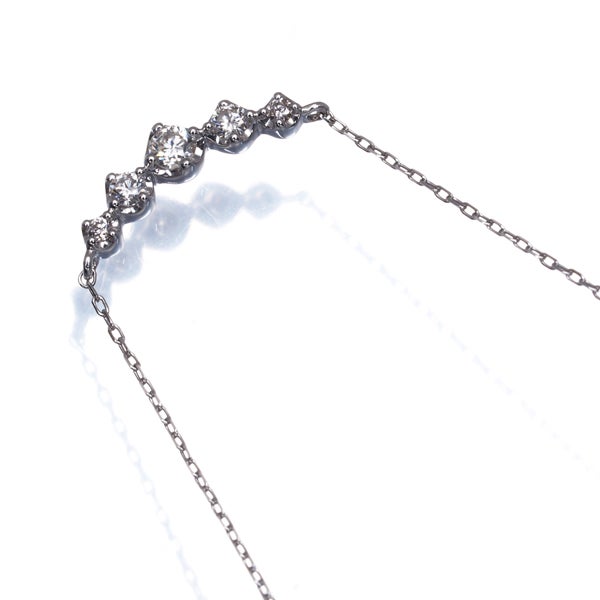 カナル4℃ ネックレス ダイヤ   K18WG 